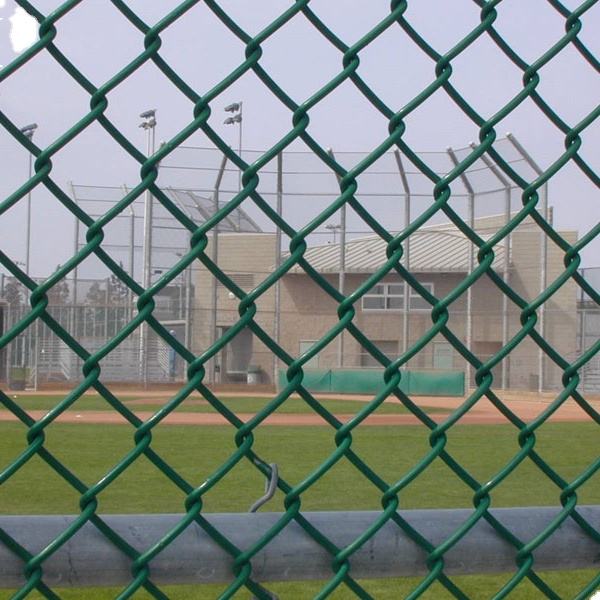 Green Chain Link Fence